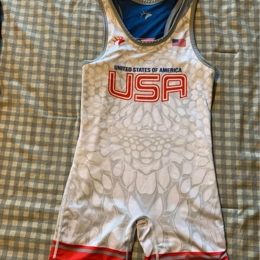 Big Game Ink Reversible Wrestling Singlet Adult XS